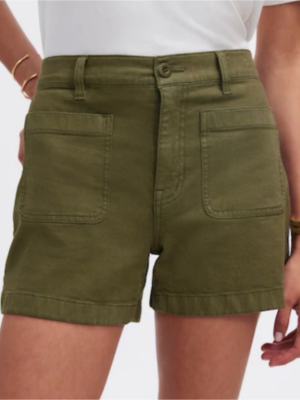 Madewell Women’s Olive Utility High-Rise Shorts - Size 29